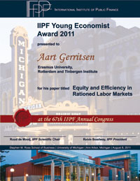 Young Economists Award Gerritsen